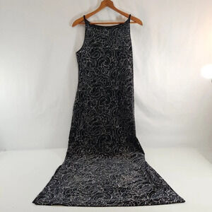 Limited Too  Y2K Black Sparkle Girls Long Dress